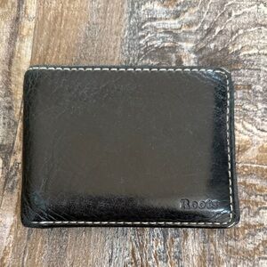 Roots | Genuine Leather Slim Fold Wallet